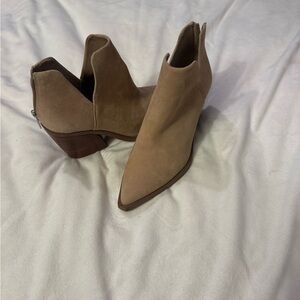 Vince Camuto Tan Ankle Booties